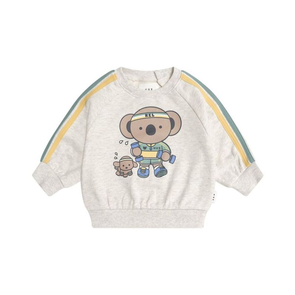 Huxbaby Girls  Kel Koala Sporty Sweatshirt, White